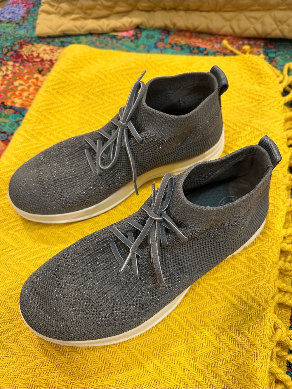 Fitflop high top knit sneakers